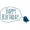 Happy Birthday Birdy 32x18mm