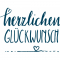 herzlichen Glünchwunsch NEU 36x27mm (Design by Lina Herold)