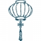 Lampion oval mit Symbol 22x38mm