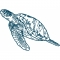 Wasserschildkröte 37x25mm