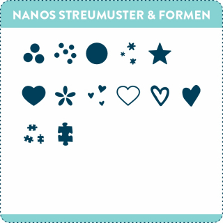 Nanos Formen & Streumuster