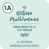 Individueller Adressstempel gelettert von Christine Drogt (Create A Smile)