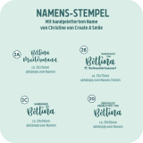 Individueller Namens-Stempel gelettert von Christine...