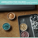 Leerkasten zum Klemmen für Coliro Pearlcolors Metallkasten grau für 6 Colirocolors
