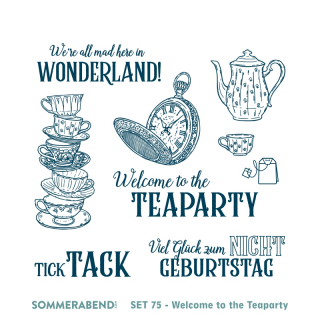 Clearstamp Set 75 Welcome to the Teaparty