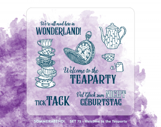 Clearstamp Set 75 Welcome to the Teaparty