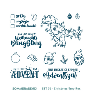 Clearstamp Set 70 - Christmas Tree-Rex
