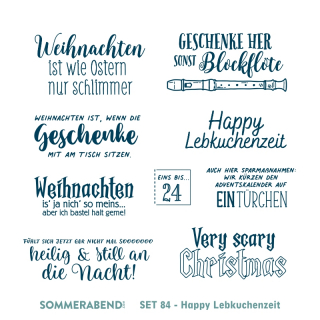 Clearstamp Set 84 - Happy Lebkuchenzeit