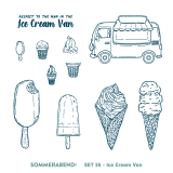 Clearstamp Set 55 - Ice Cream Van