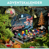 Adventskalender mit 24 kleinen Stempelchen