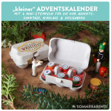 Set Mini-Adventskalender in Wachteleierschachtel (selbst...
