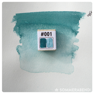 Echte Cottbuser Aquarellfarben (1/2 Napf) #001 Winterabend