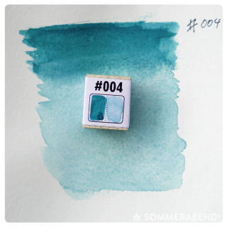 Echte Cottbuser Aquarellfarben (1/2 Napf) #004 Praslin Türkis