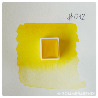 Echte Cottbuser Aquarellfarben (1/2 Napf) #012 Leuchtendes Leinöl