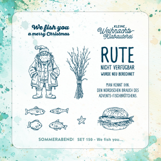 Clearstamp Set 150 - We fish you...