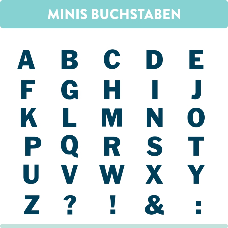 Mini-Stempel Buchstaben, 2,40 €