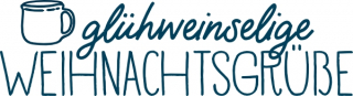 glühweinselige Weihnachtsgrüße 45x12mm