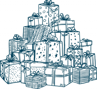 Geschenkehaufen 67x62mm