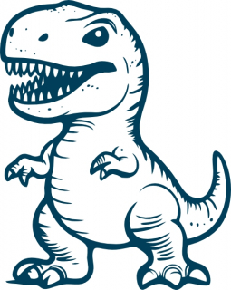 T-Rex detailliert 23x28mm
