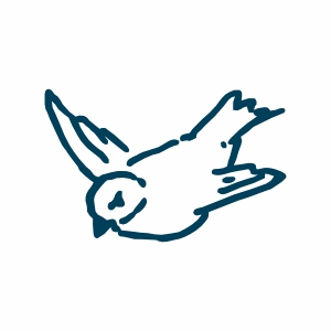 Vogel realistisch fliegend