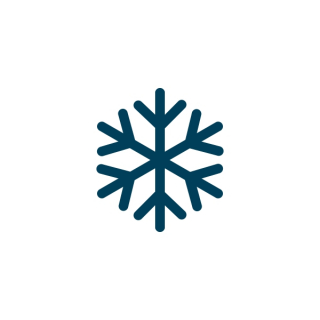 Schneeflocke gerade 2fach