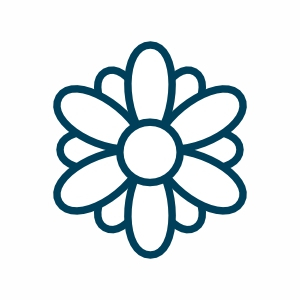 Blume grafisch symetrisch