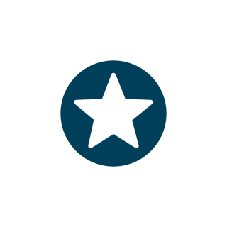 Stern invertiert 5-zackig