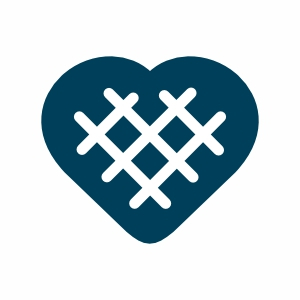 Herzchen Lebkuchen Raster gefüllt