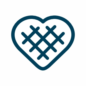 Herzchen Lebkuchen Raster Umriss