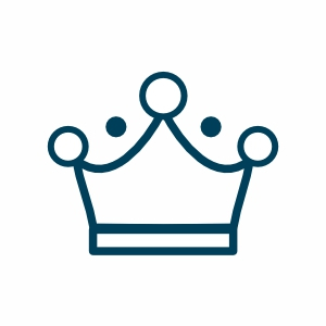 einfache Krone Umriss