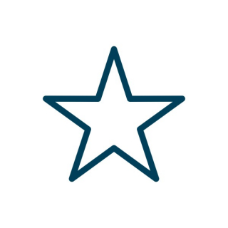 Stern 5-zackig Umriss