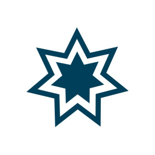 Stern 7-zackig zweifach