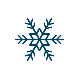 Schneeflocke detailliert kleiner Stern innen