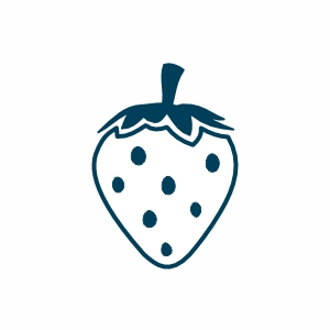 Erdbeere Umriss