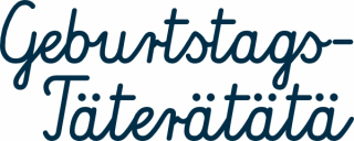 Geburtstagstäterätätä 33x13mm