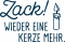 Zack wieder eine Kerze mehr 33x22mm