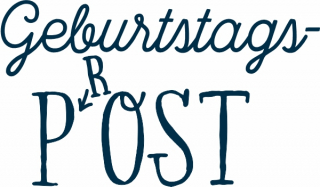 Geburtstags-P(r)ost 37x22mm