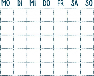 Bullet Journal Wochenübersicht 58x57mm