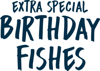 Birthday Fishes 32x22mm