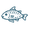 schmaler neuer Fisch linksguckend L79