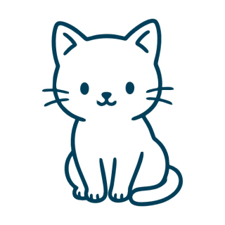 süße sitzende Katze NEU H80