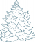 Tannenbaum / Weihnachtsbaum detailliert 48x57mm