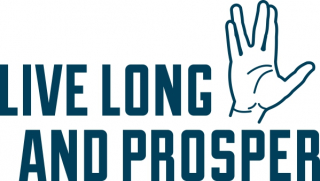 Live long and prosper 33x18mm
