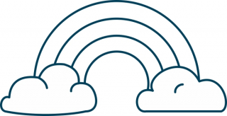 Jump\'n\'Run Regenbogen 32x16mm