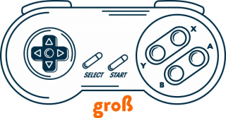 Controller SNES groß 44x20mm