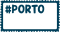 Briefmarkte mit #Porto dunkel/fett 43x23mm