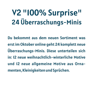 V2 "100% Suprise": 24 Überraschungs-Minis